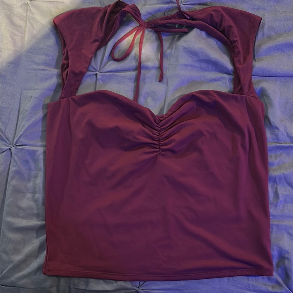 Elegant Maroon Women's Top